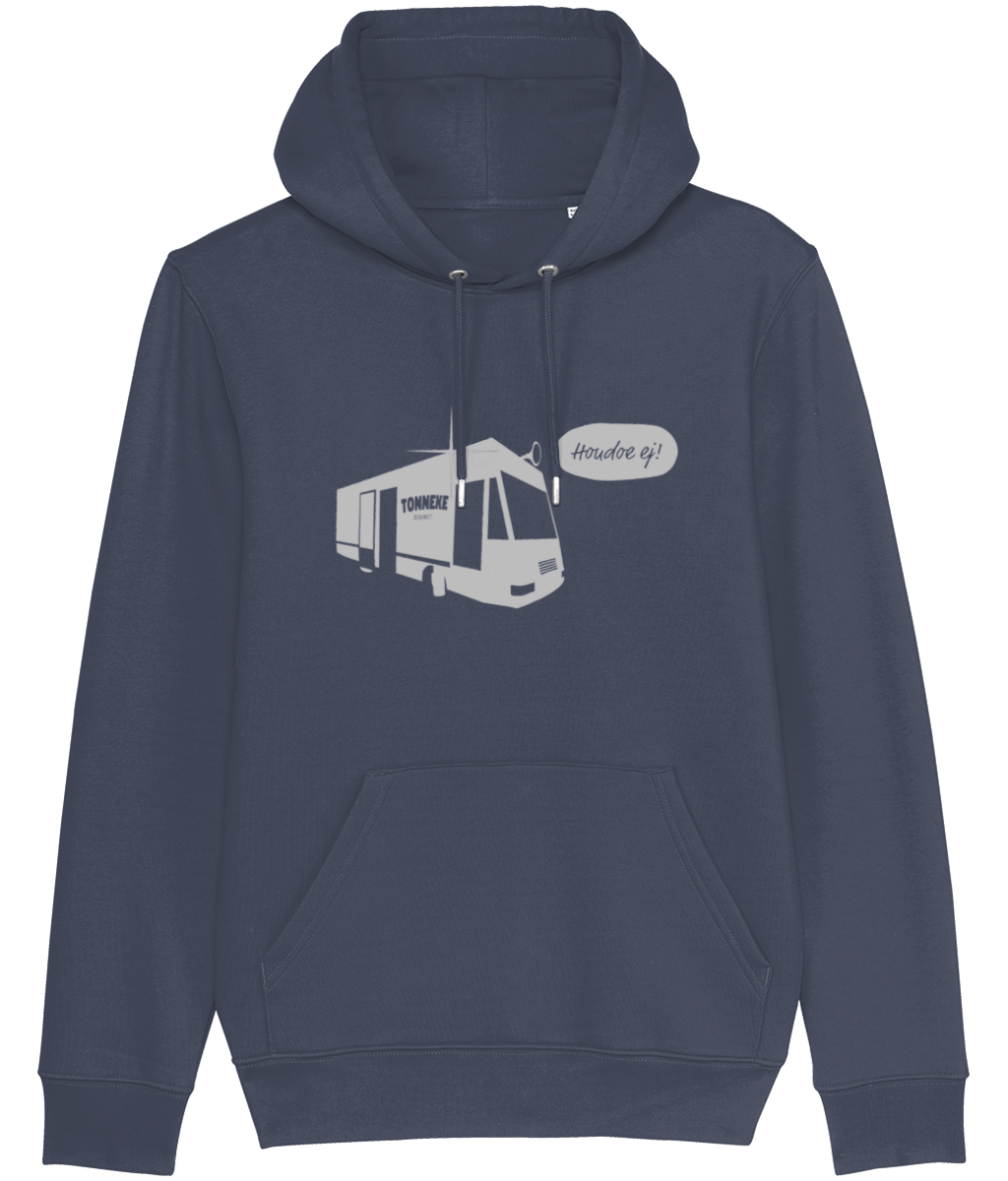 Hoodie - Tonneke bedankt - bus - India ink grey